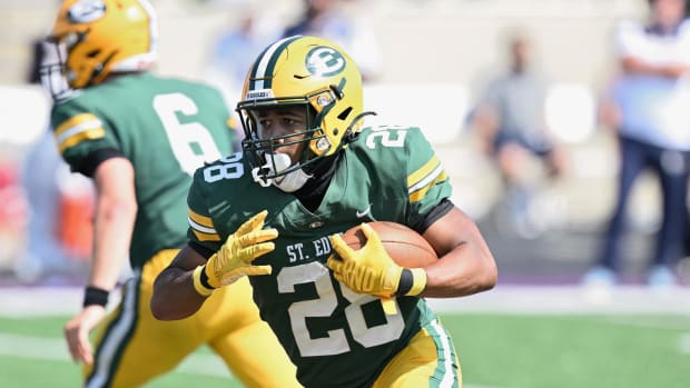 Brandon White St. Edward football Jeff Harwell